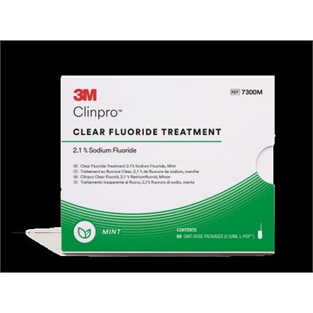 3M Clinpro Clear Fluorid L-Pop Minze