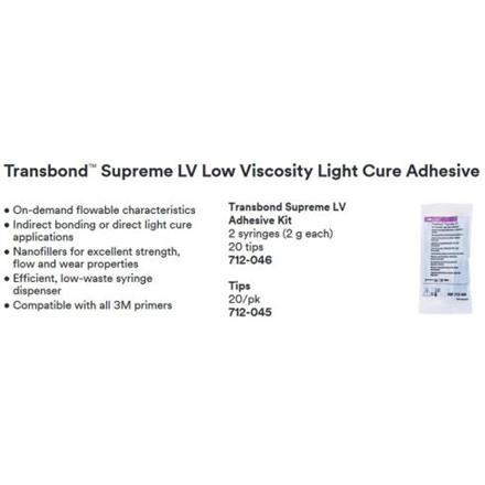 3M Unitek Transbond Supreme LV Adhesive Kit