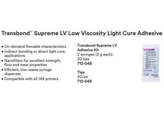 3M Unitek Transbond Supreme LV Adhesive Kit