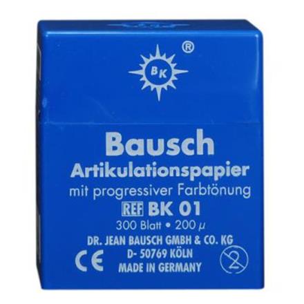 Bausch BK-01 Artikulationspapier blau Spender
