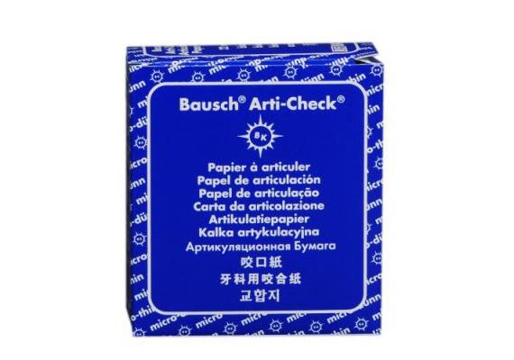 Bausch BK-15 Occlusionspapier blau
