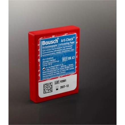Bausch BK-63 Occlusionspapier blau/rot