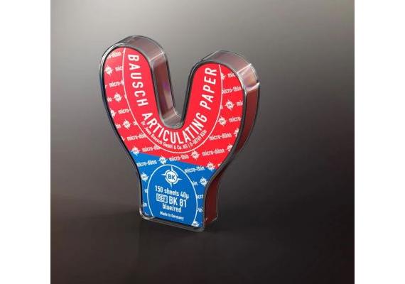 Bausch BK-81 Artikulationspapier blau/rot