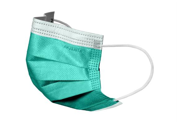 COOL BREATH 3-lg, Typ IIR latexfrei, mit Elastikbänder, emerald green
