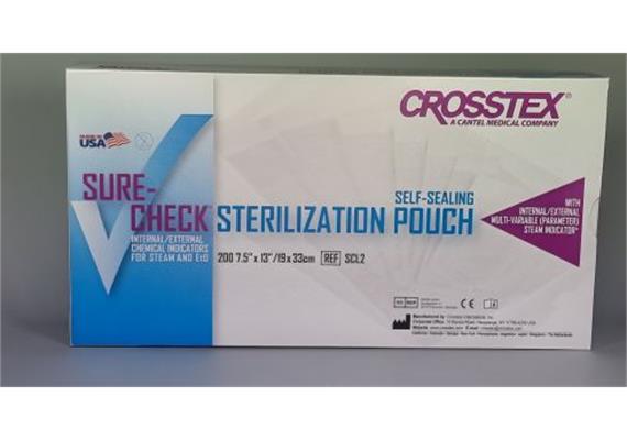 Crosstex SURE CHECK Sterilisations-Beutel 19x33cm