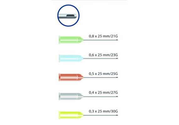 Hager+Werken Miraject Endotec Luer gelb 0.3x25mm