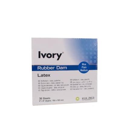 Ivory Kofferdam 6x6 medium blau