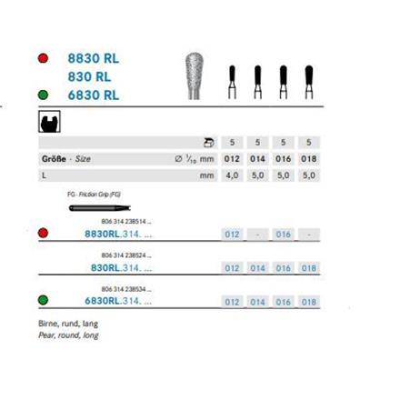 Komet Diamant 830RL.314.014