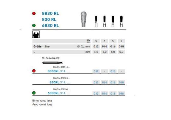Komet Diamant 830RL.314.014