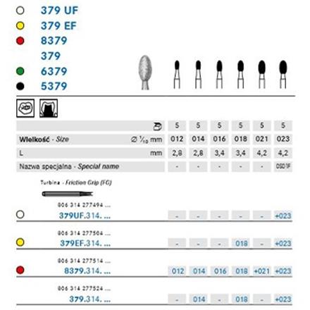 Komet Diamant FG 379EF.314.014