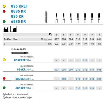Komet Diamant FG 6835KR.314.010