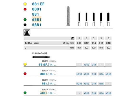 Komet Diamant FG 6881.314.012