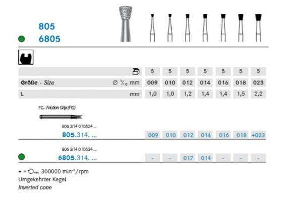 Komet Diamant FG 805.314.016