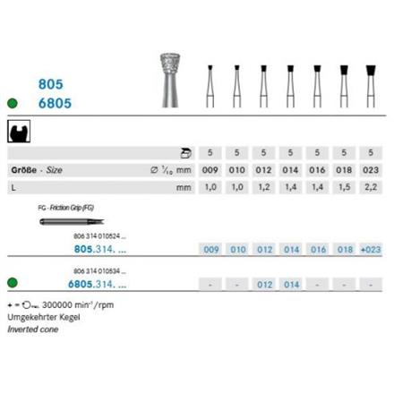 Komet Diamant FG 805.314.018