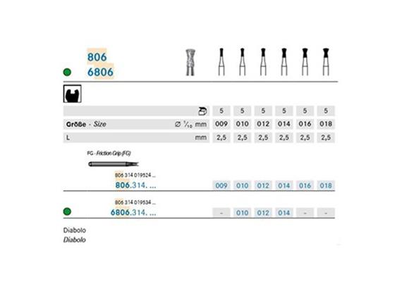 Komet Diamant FG 806.314.012