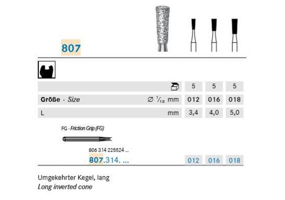 Komet Diamant FG 807.314.012
