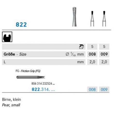 Komet Diamant FG 822.314.009