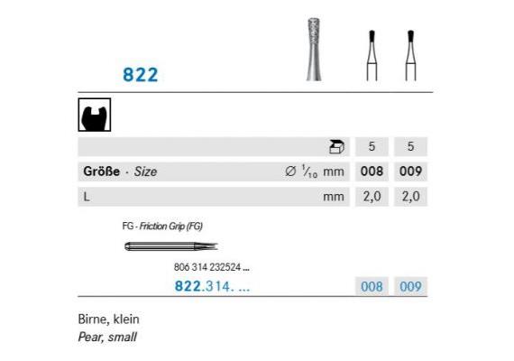 Komet Diamant FG 822.314.009