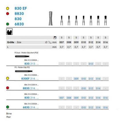 Komet Diamant FG 830.314.014