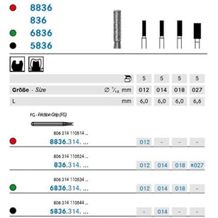 Komet Diamant FG 836.314.012