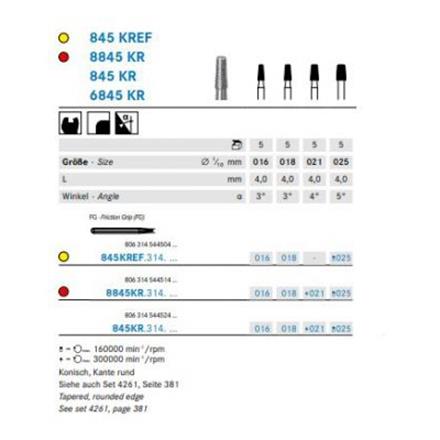 Komet Diamant FG 845KR.314.025