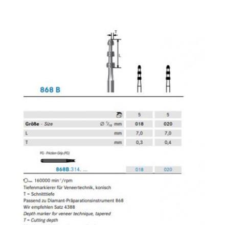 Komet Diamant FG 868B.314.020
