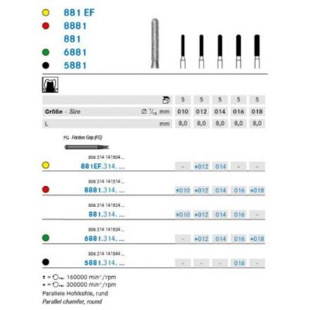 Komet Diamant FG 881.314.010