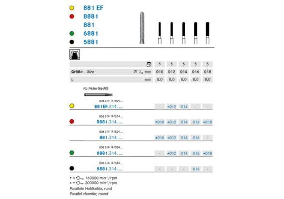 Komet Diamant FG 881.314.012