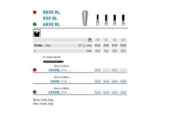 Komet Diamant FG 8830RL.314.012