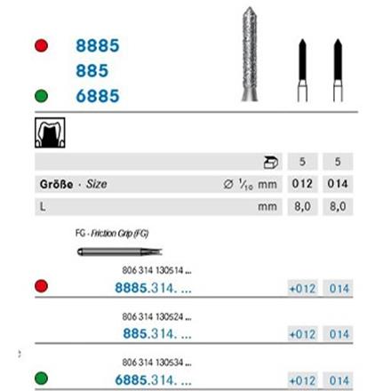 Komet Diamant FG 885.314.012