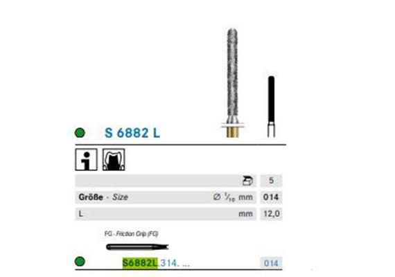 Komet Diamant FG S6882L.314.014