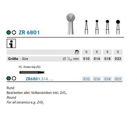 Komet Diamant FG ZR6801.314.010