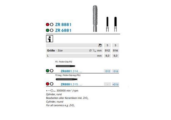 Komet Diamant FG ZR6881.314.012