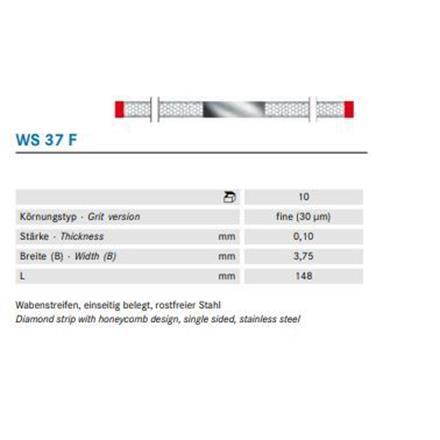 Komet Diamant Streifen ass. fein rot WS37F