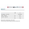 Komet Diamant Streifen ass. fein rot WS37F