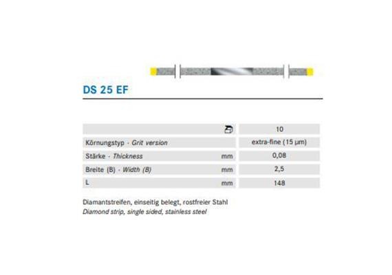 Komet Diamant Streifen extra-fein gelb DS25EF
