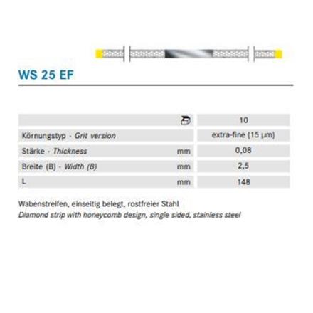 Komet Diamant Streifen extra-fein gelb WS25EF