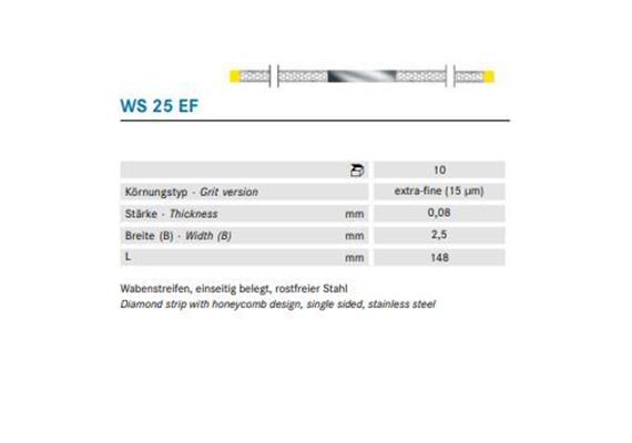 Komet Diamant Streifen extra-fein gelb WS25EF