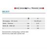 Komet Diamant Streifen fein rot DS25F