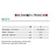 Komet Diamant Streifen fein rot DS37F