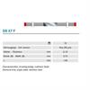 Komet Diamant Streifen fein rot DS37F