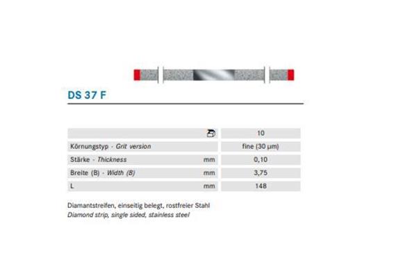 Komet Diamant Streifen fein rot DS37F