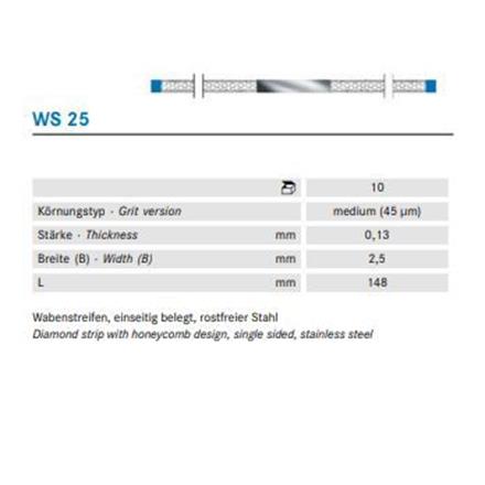 Komet Diamant Streifen mittel blau WS25