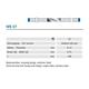 Komet Diamant Streifen mittel blau WS37
