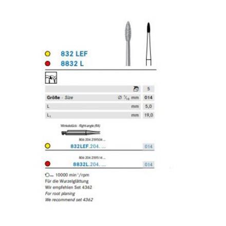 Komet Diamant WS 832LEF.204.014