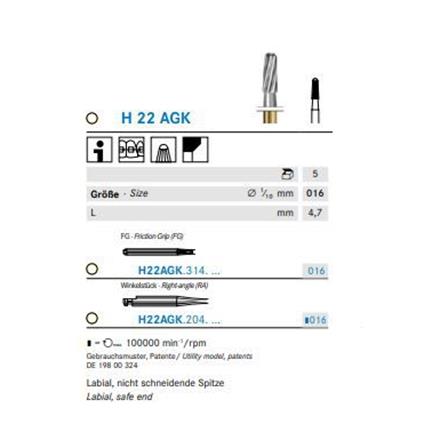 Komet HM WS H22AGK.204.016