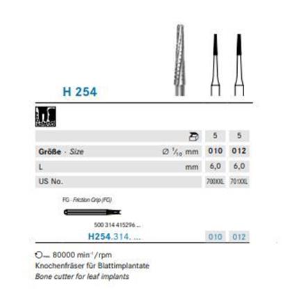 Komet Knochenfräser FG H254.314.012