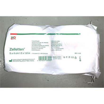 L&R Zellstofftupfer Rolle unsteril 5x4cm