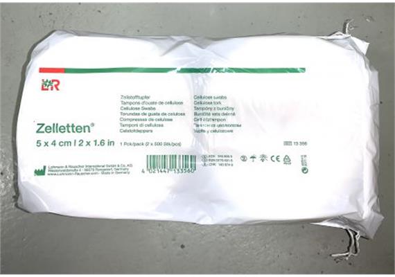 L&R Zellstofftupfer Rolle unsteril 5x4cm