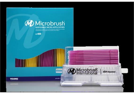 Microbrush Plus Applikatoren refill fein pink/gelb